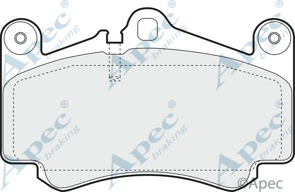 APEC BRAKING Комплект тормозных колодок, дисковый тормоз PAD1403
